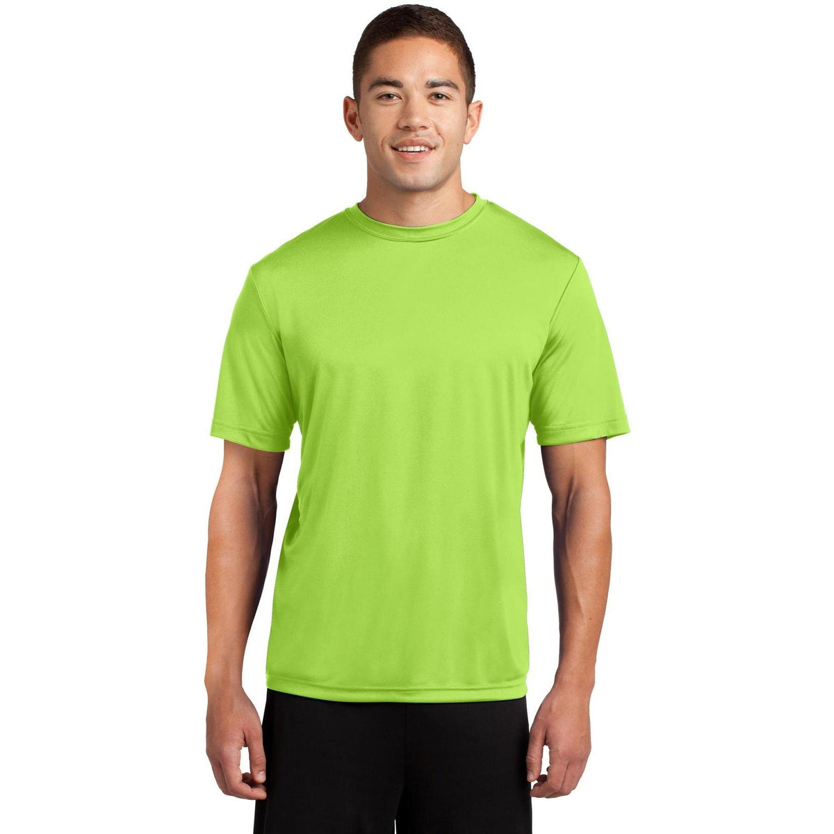 no-logo Sport-Tek Tall PosiCharge Competitor Tee-Polos-Sport-Tek-Lime Shock-LT-Thread Logic