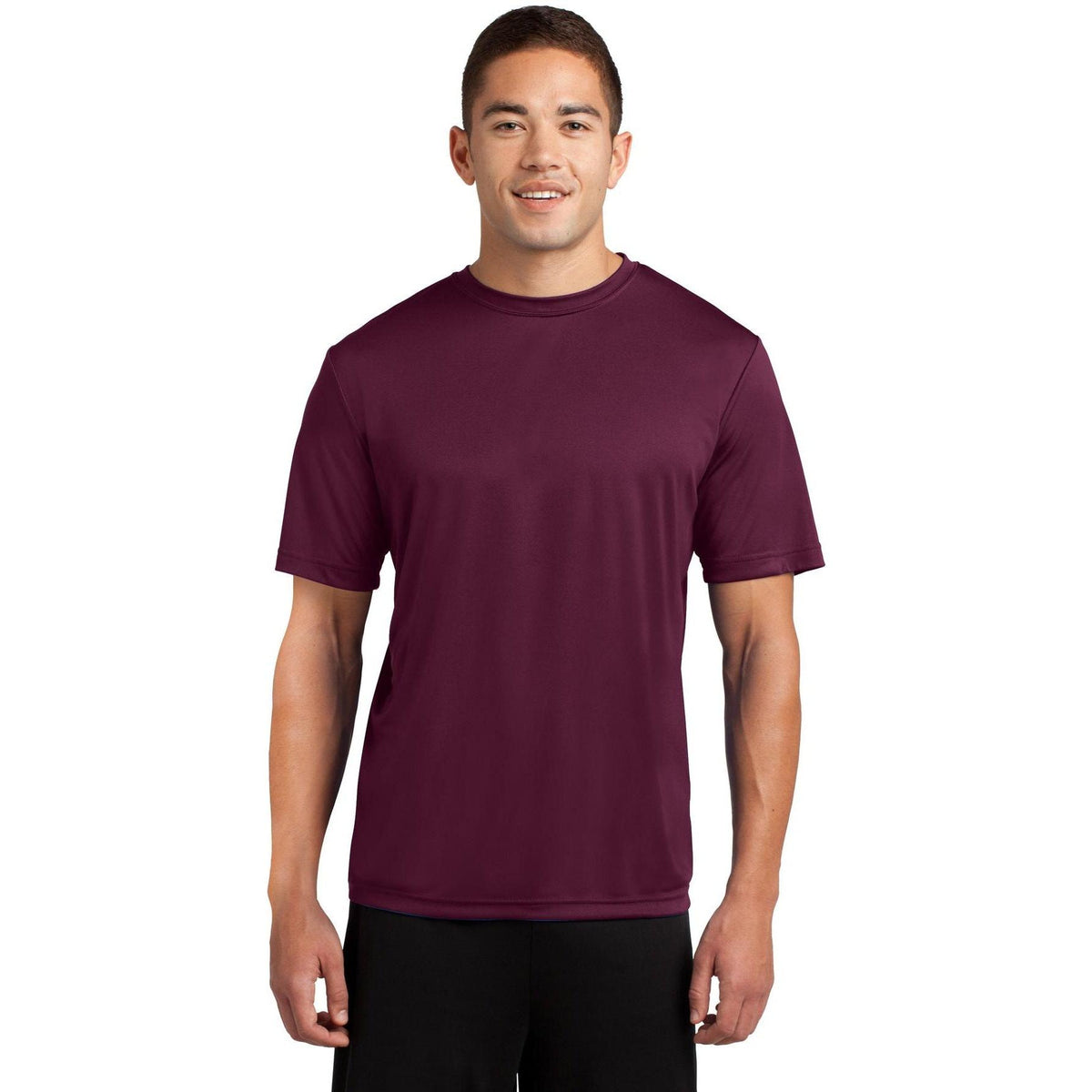 no-logo Sport-Tek Tall PosiCharge Competitor Tee-Polos-Sport-Tek-Maroon-LT-Thread Logic