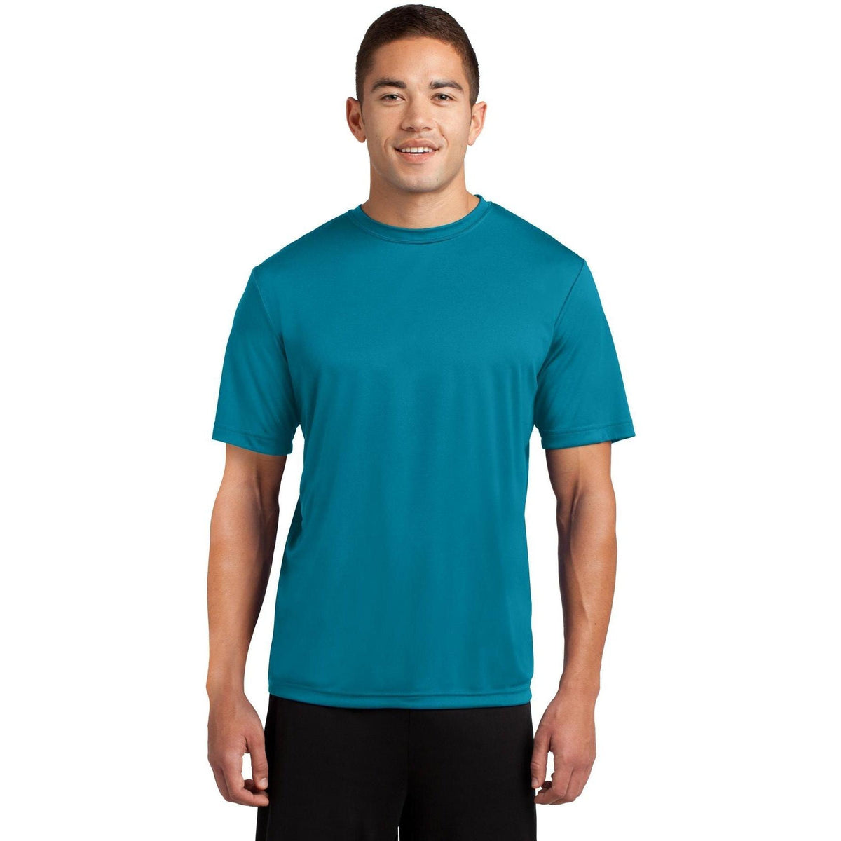 no-logo Sport-Tek Tall PosiCharge Competitor Tee-Polos-Sport-Tek-Tropic Blue-LT-Thread Logic