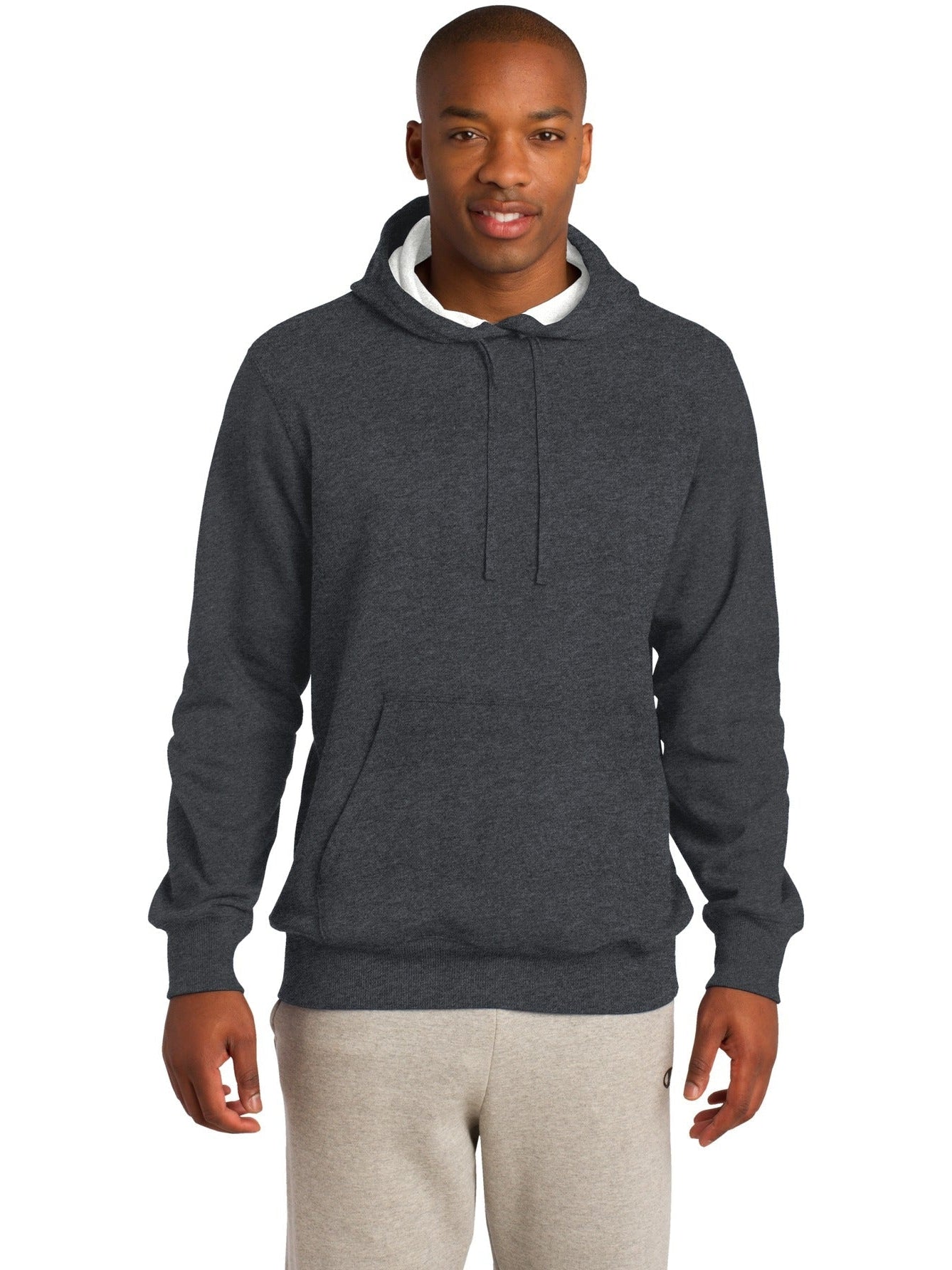  Sport-Tek Tall Pullover Hooded Sweatshirt-Regular-Sport-Tek-Graphite Heather-LT-Thread Logic