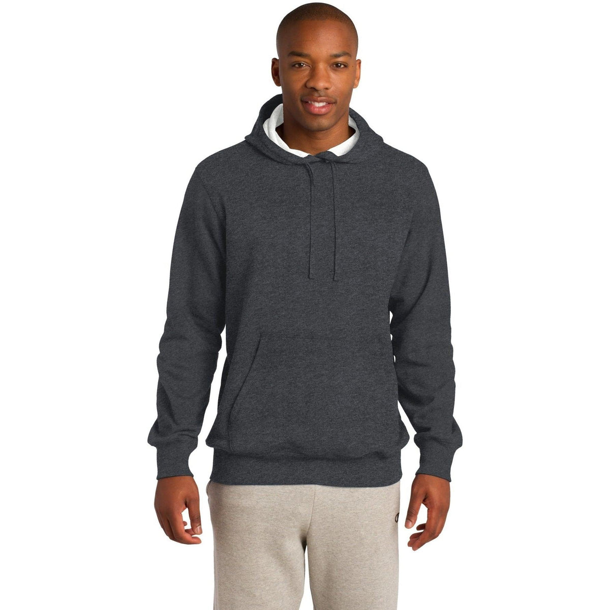 no-logo Sport-Tek Tall Pullover Hooded Sweatshirt-Hoodies-Sport-Tek-Graphite Heather-LT-Thread Logic