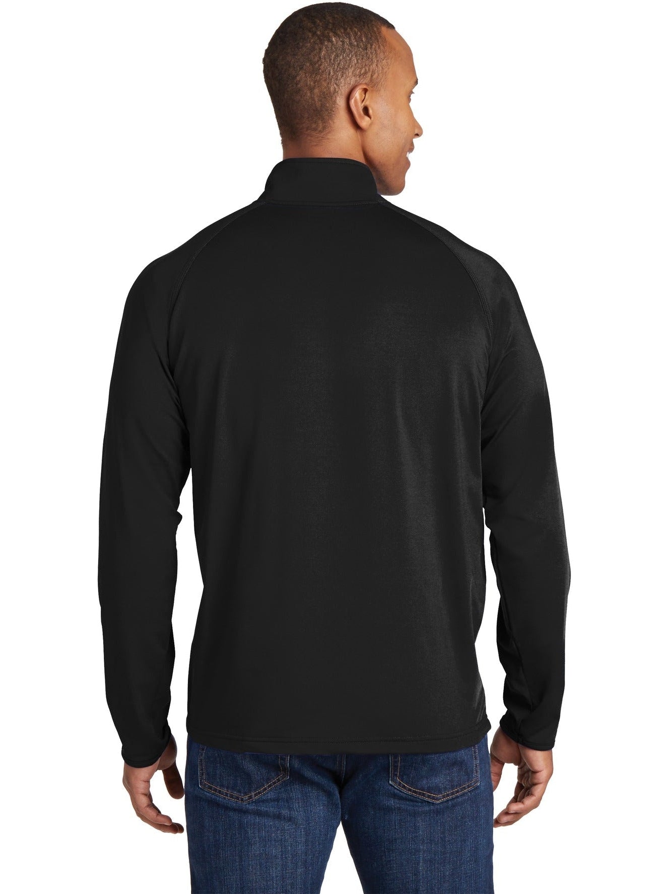 no-logo Sport-Tek Tall Sport Wick Stretch 1/2 Zip-Regular-Sport-Tek-Thread Logic