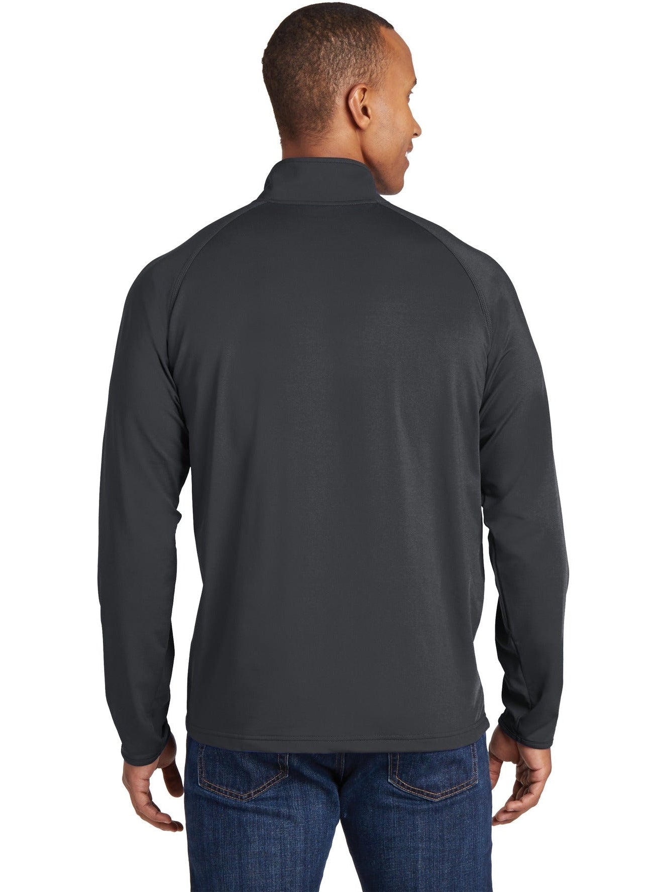 no-logo Sport-Tek Tall Sport Wick Stretch 1/2 Zip-Regular-Sport-Tek-Thread Logic