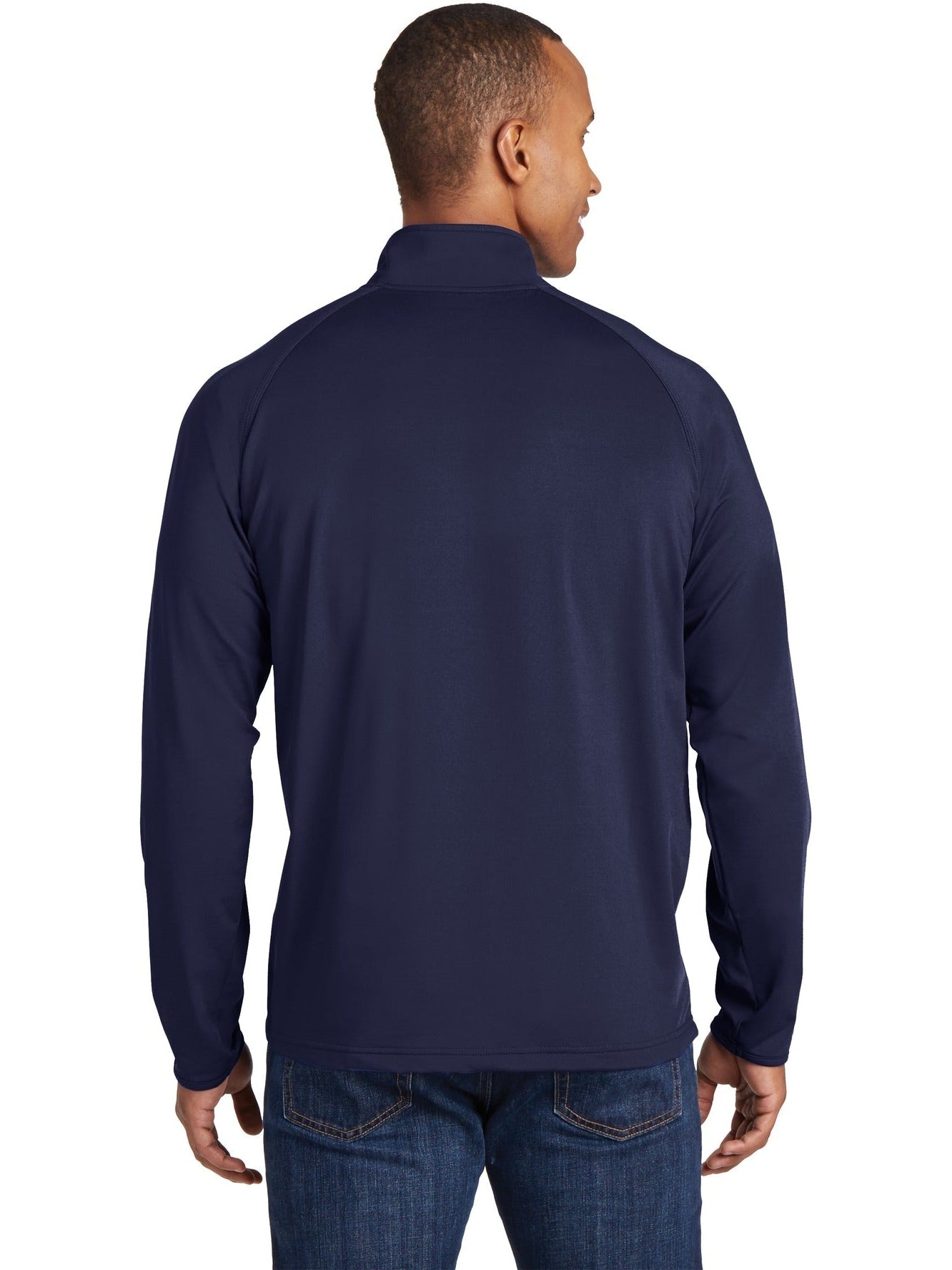 no-logo Sport-Tek Tall Sport Wick Stretch 1/2 Zip-Regular-Sport-Tek-Thread Logic