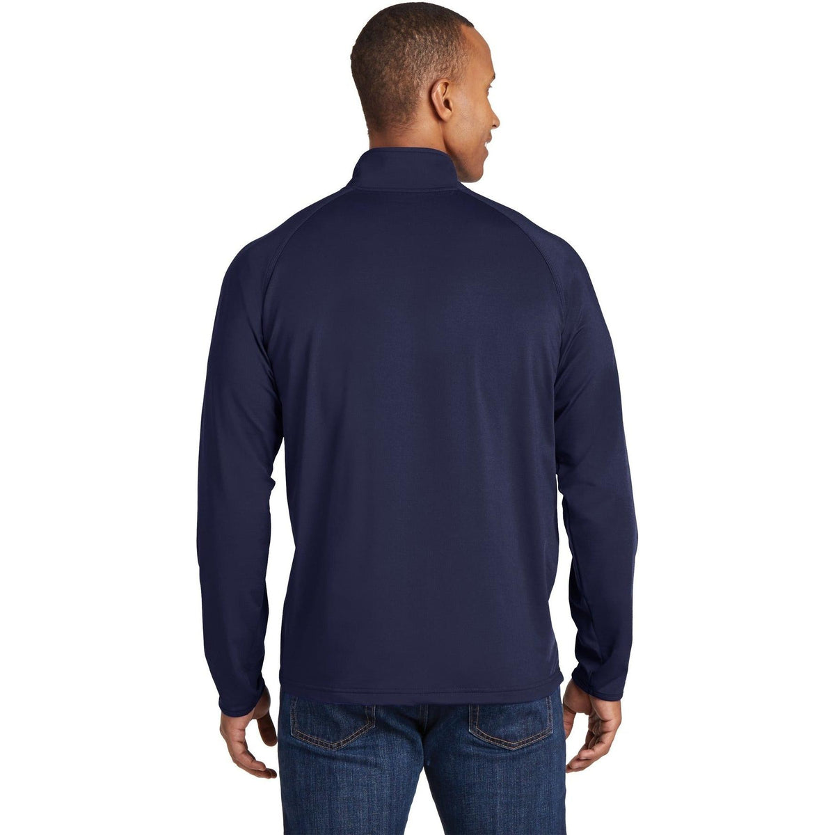 no-logo Sport-Tek Tall Sport Wick Stretch 1/2 Zip-Quarter Zips-Sport-Tek-Thread Logic