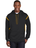  Sport-Tek Tech Fleece Hooded Sweatshirt-Regular-Sport-Tek-Black/Gold-S-Thread Logic