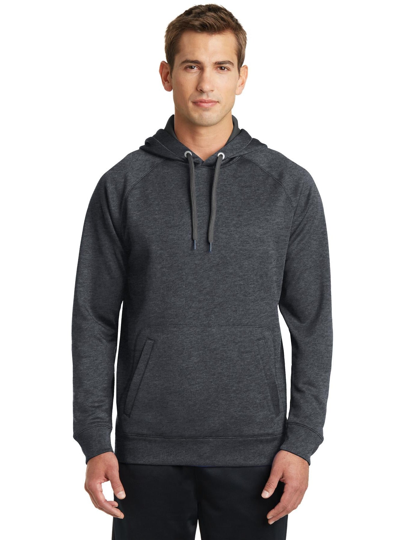 Sport-Tek Tech Fleece Hooded Sweatshirt-Regular-Sport-Tek-Graphite Heather-S-Thread Logic