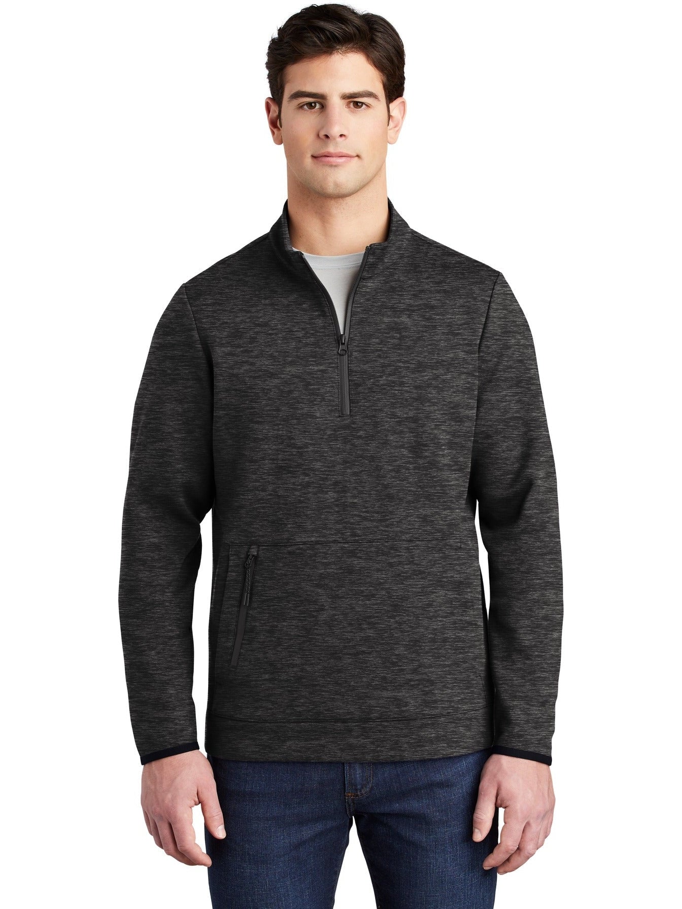  Sport-Tek Triumph 1/4-Zip Pullover-Regular-Sport-Tek-Black Heather-S-Thread Logic