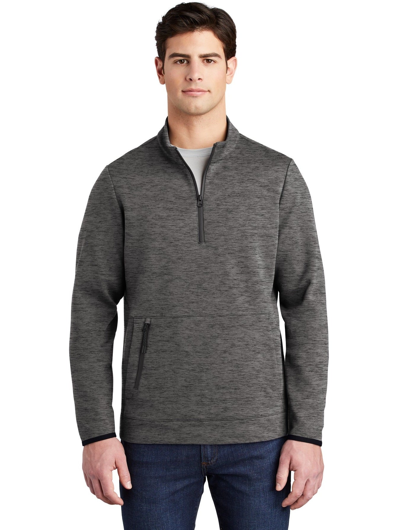  Sport-Tek Triumph 1/4-Zip Pullover-Regular-Sport-Tek-Dark Grey Heather-S-Thread Logic