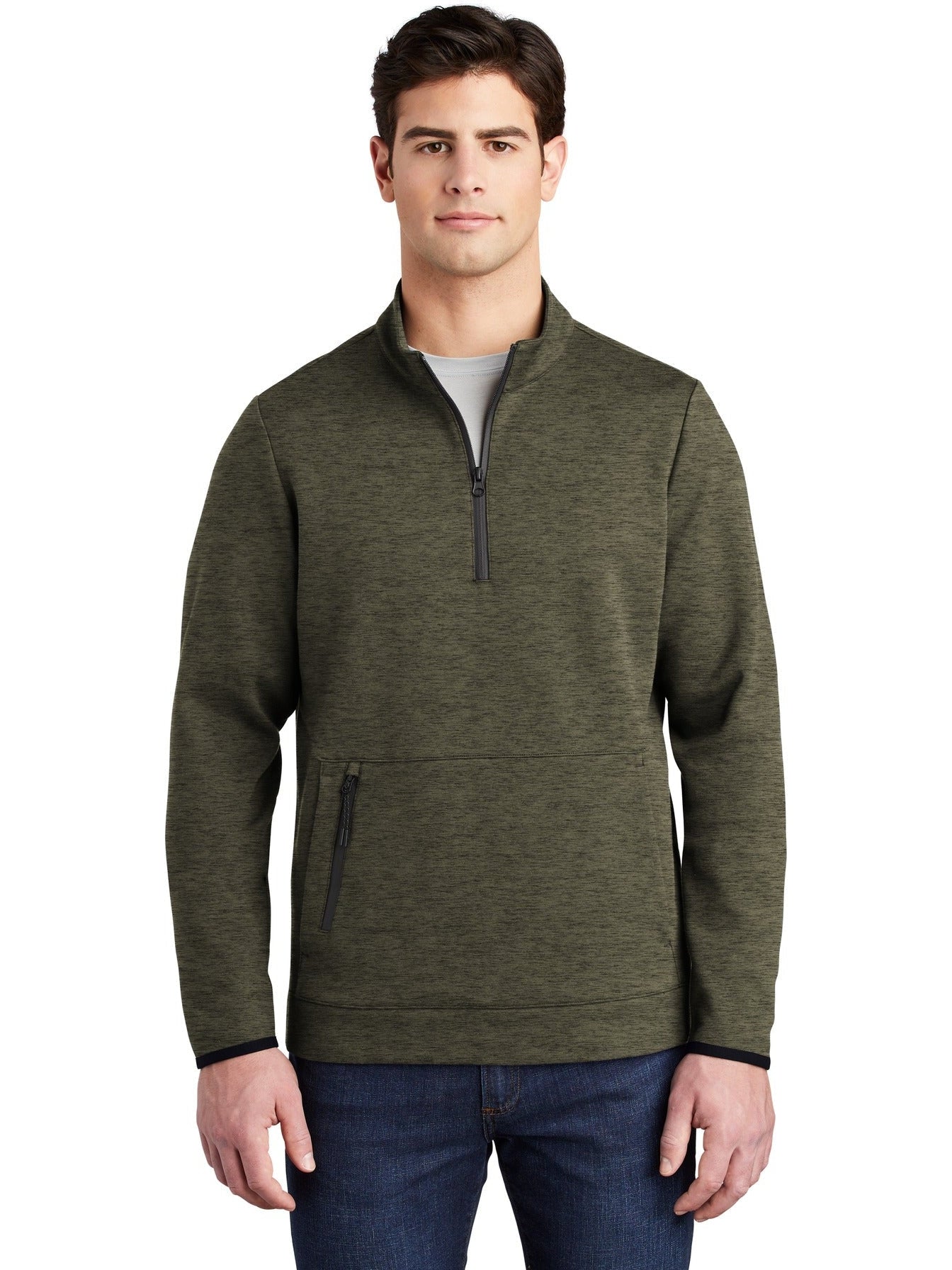  Sport-Tek Triumph 1/4-Zip Pullover-Regular-Sport-Tek-Olive Heather-S-Thread Logic