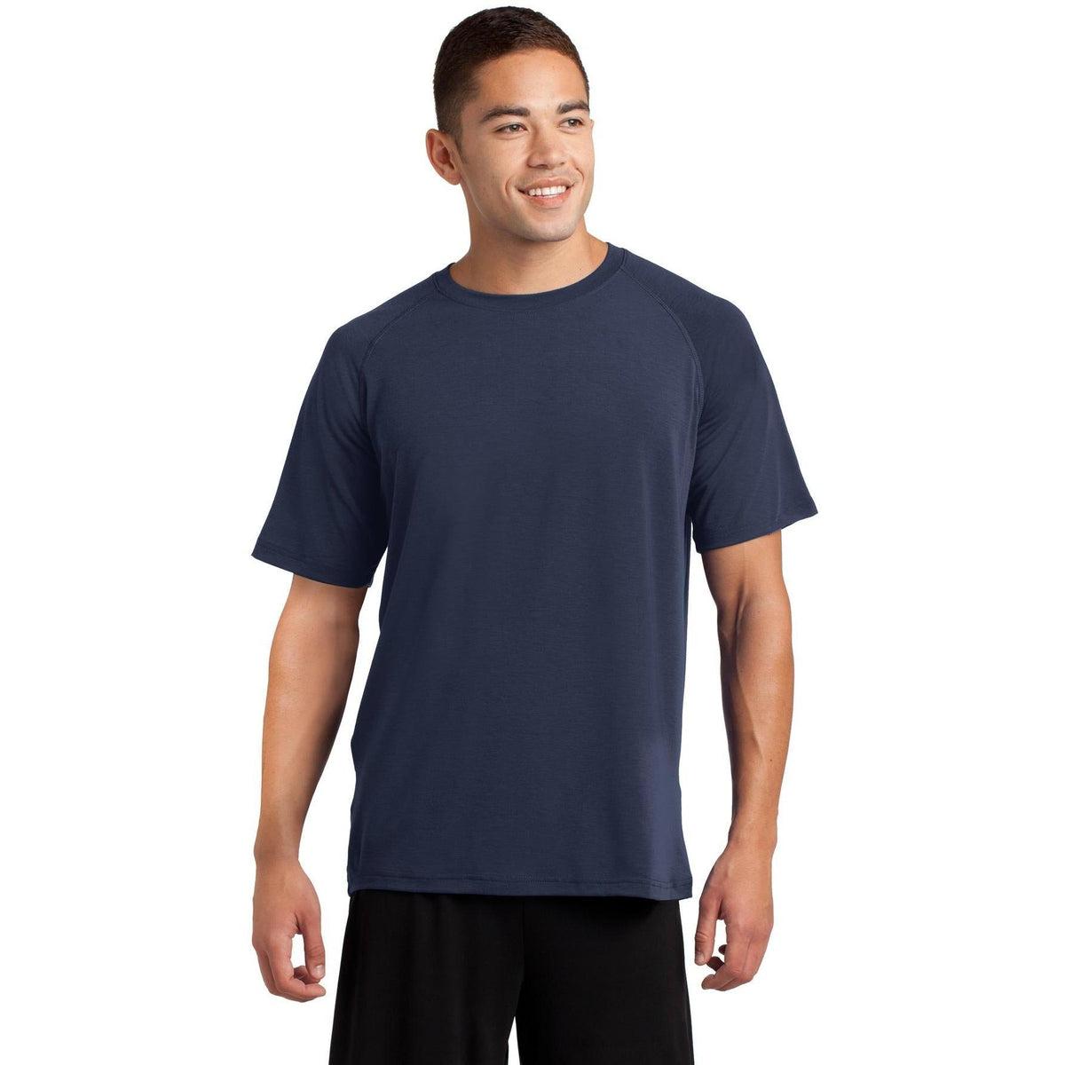 no-logo  Sport-Tek Ultimate Performance Crew-Regular-Sport-Tek-True Navy-S-Thread Logic