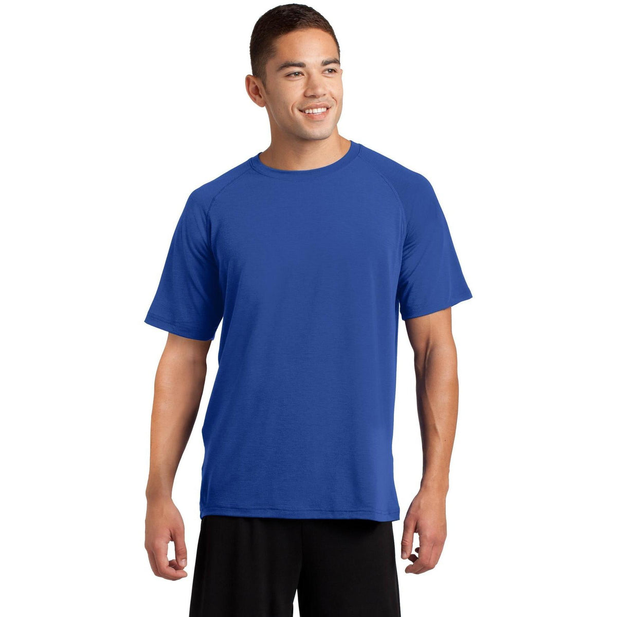 no-logo  Sport-Tek Ultimate Performance Crew-Regular-Sport-Tek-True Royal-S-Thread Logic
