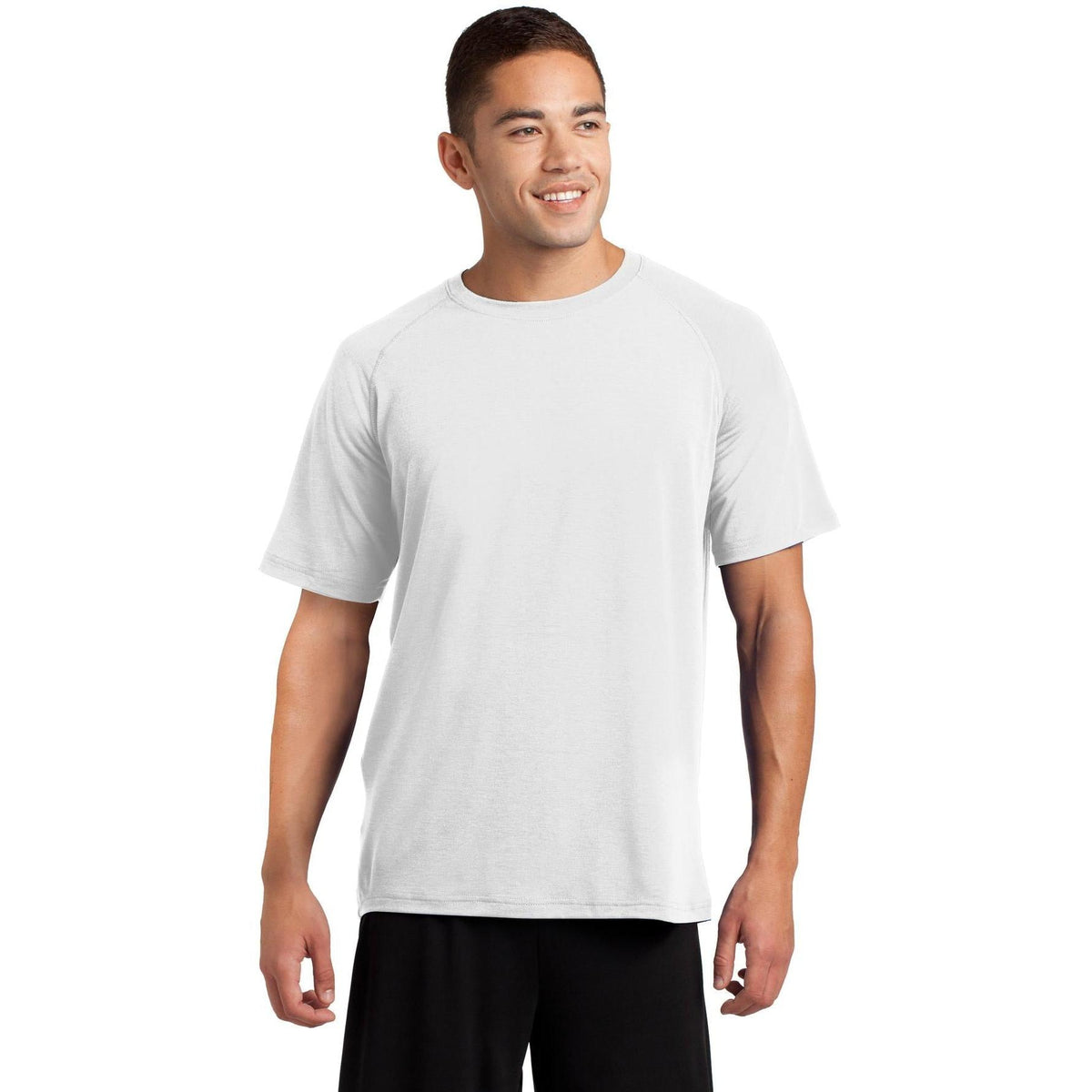 no-logo  Sport-Tek Ultimate Performance Crew-Regular-Sport-Tek-White-S-Thread Logic