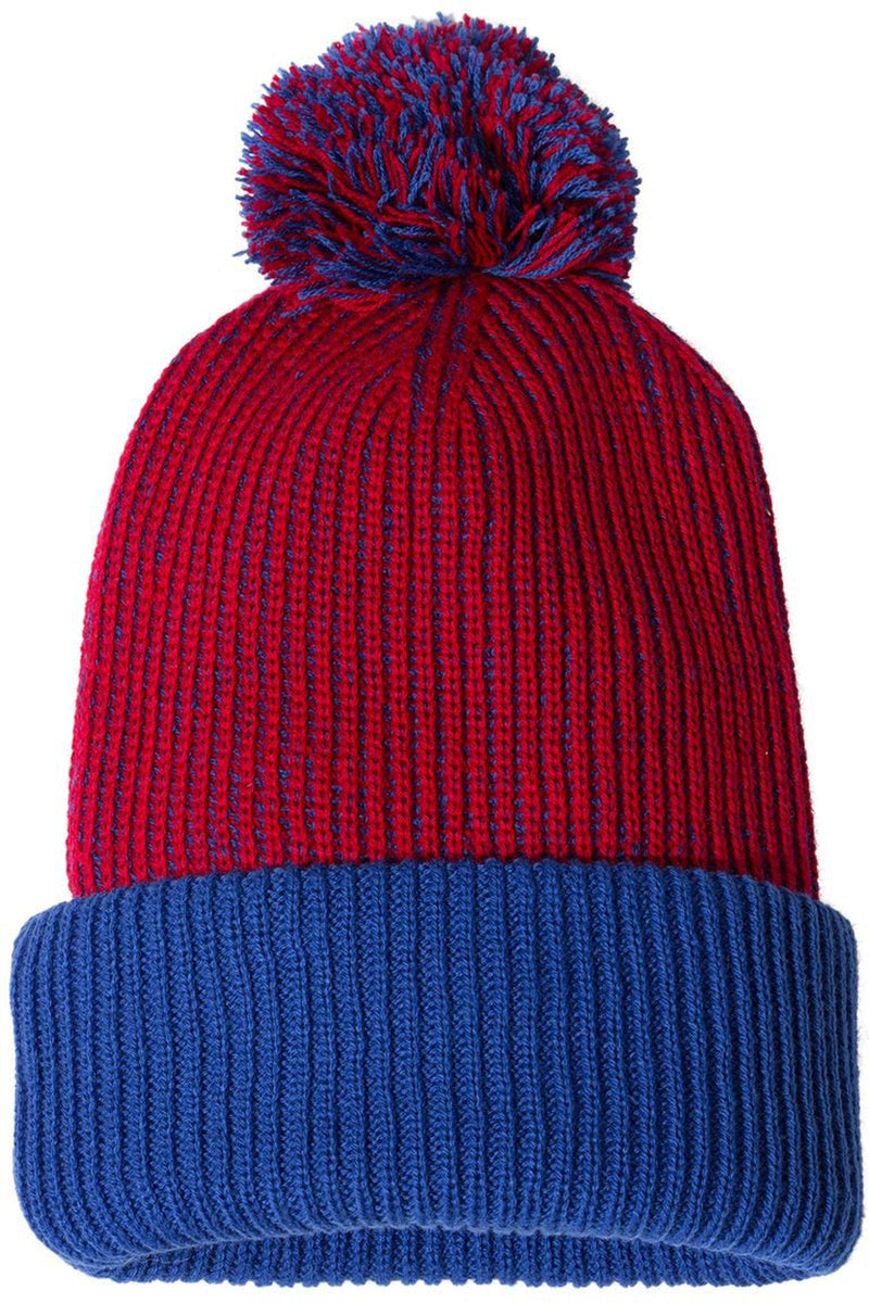 no-logo Sportsman 12" Knit Speckled Pom-Pom Beanie-Headwear - Winter-Sportsman-Thread Logic