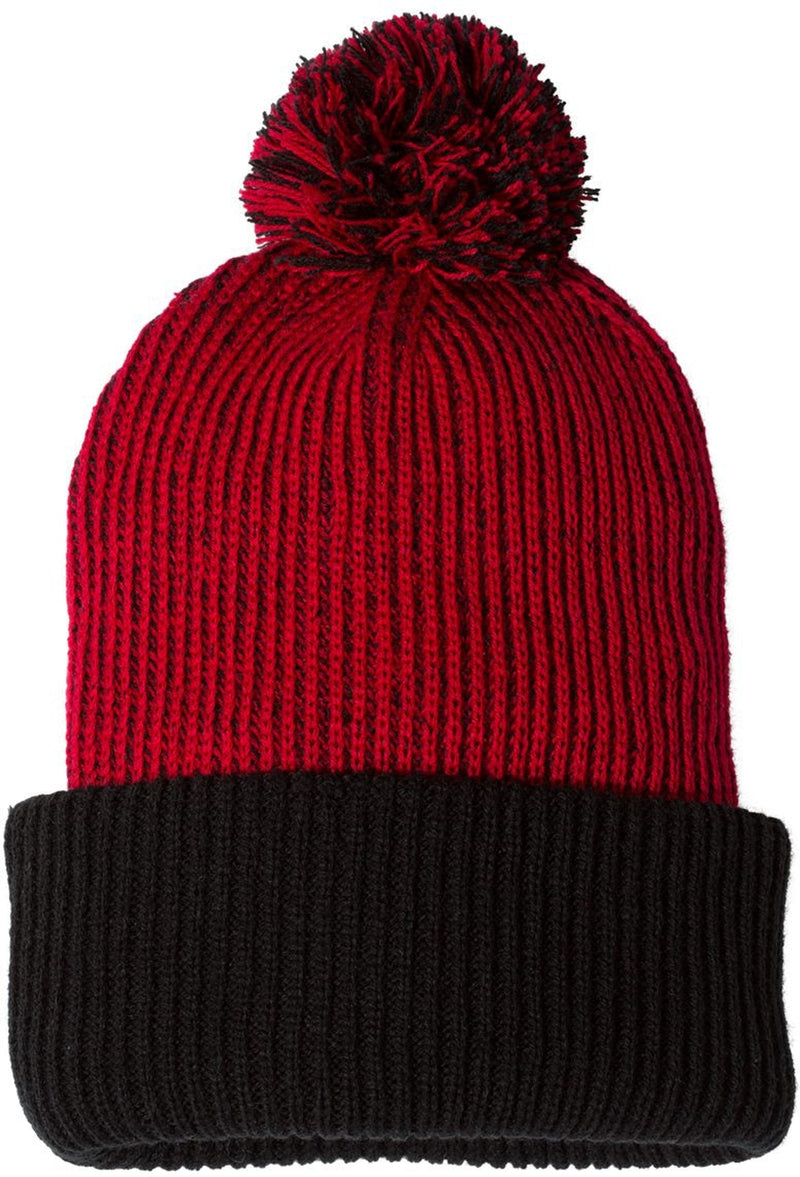 no-logo Sportsman 12" Knit Speckled Pom-Pom Beanie-Headwear - Winter-Sportsman-Thread Logic