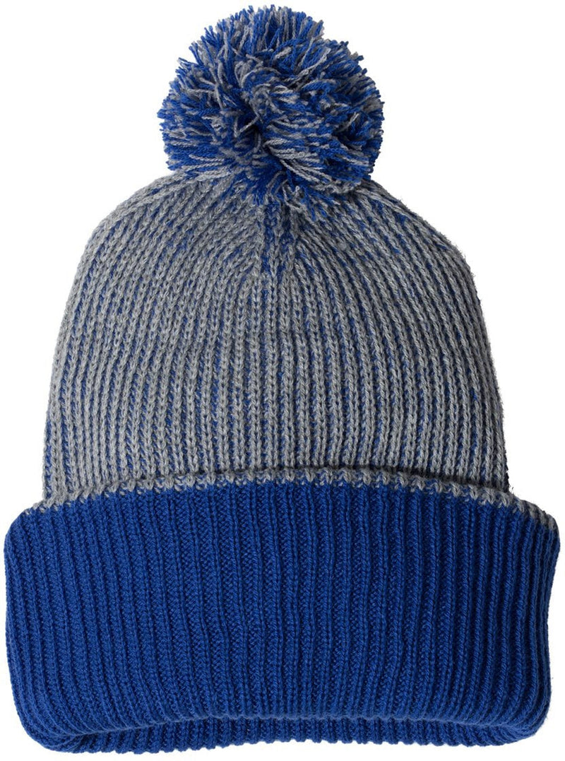 Sportsman 12" Knit Speckled Pom-Pom Beanie