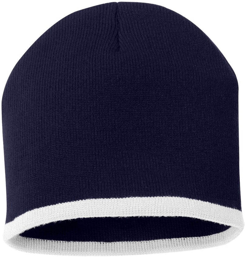 no-logo Sportsman 8" Bottom-Striped Knit Beanie-Headwear - Winter-Sportsman-Thread Logic
