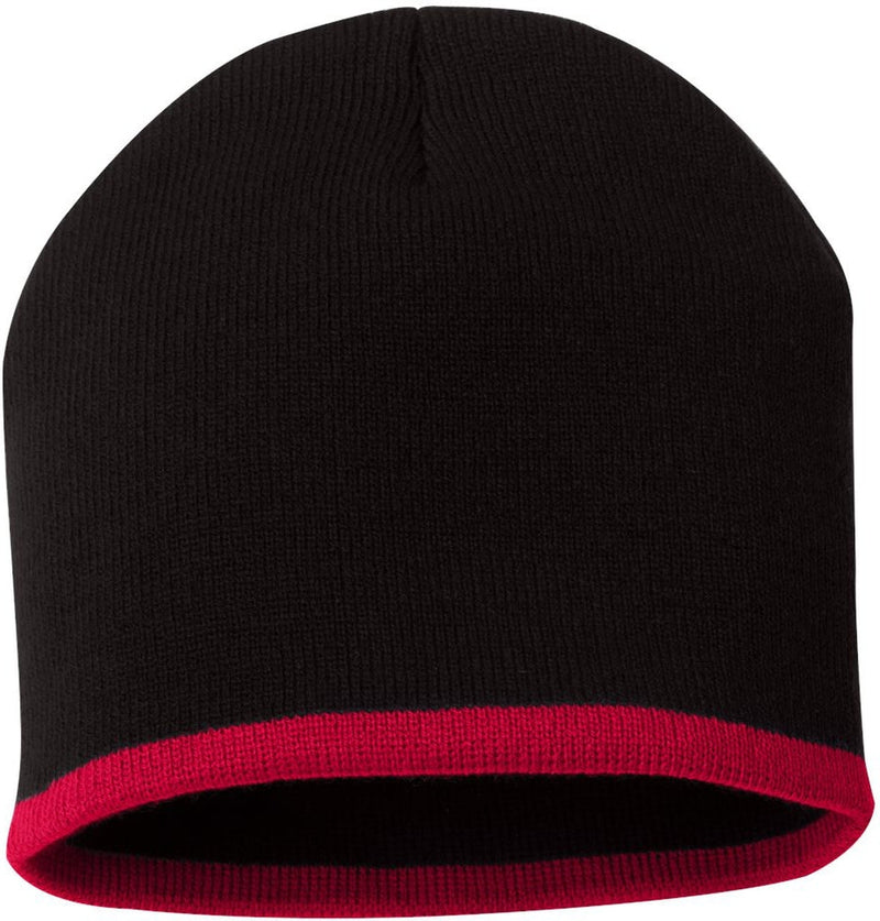 no-logo Sportsman 8" Bottom-Striped Knit Beanie-Headwear - Winter-Sportsman-Thread Logic
