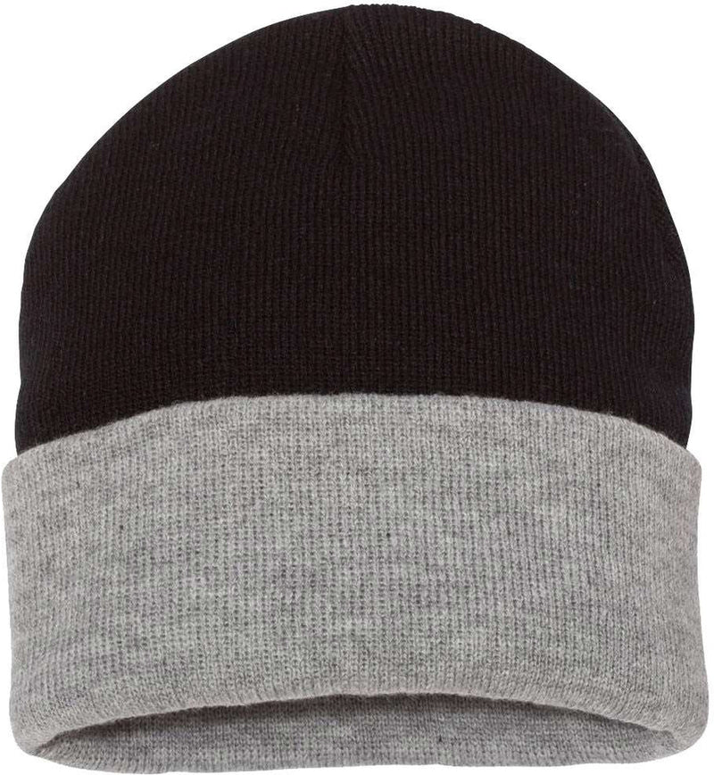 no-logo Sportsman Colorblocked 12" Cuffed Beanie-Headwear - Winter-Sportsman-Thread Logic