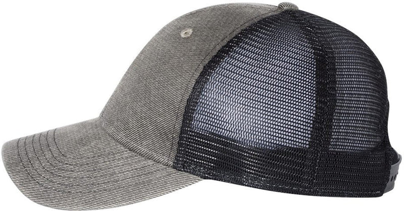 no-logo Sportsman Faux Waxy Trucker Cap-Headwear-Sportsman-Thread Logic 