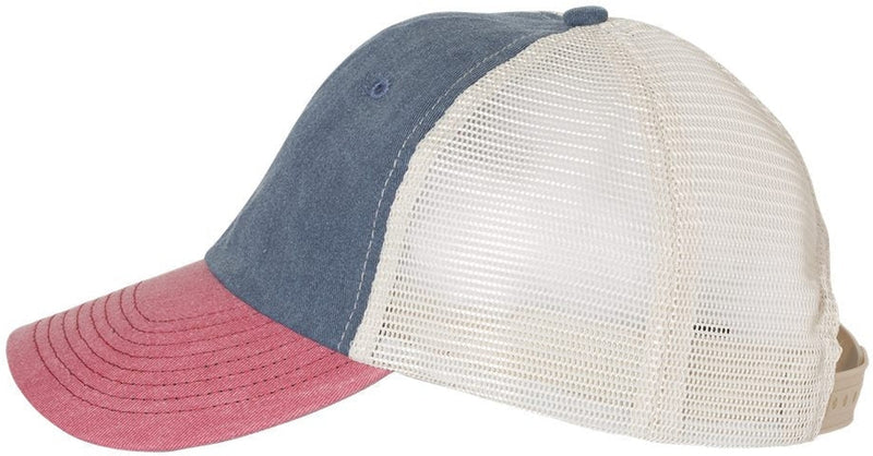 no-logo Sportsman Pigment-Dyed Trucker Cap-Headwear-Sportsman-Thread Logic 