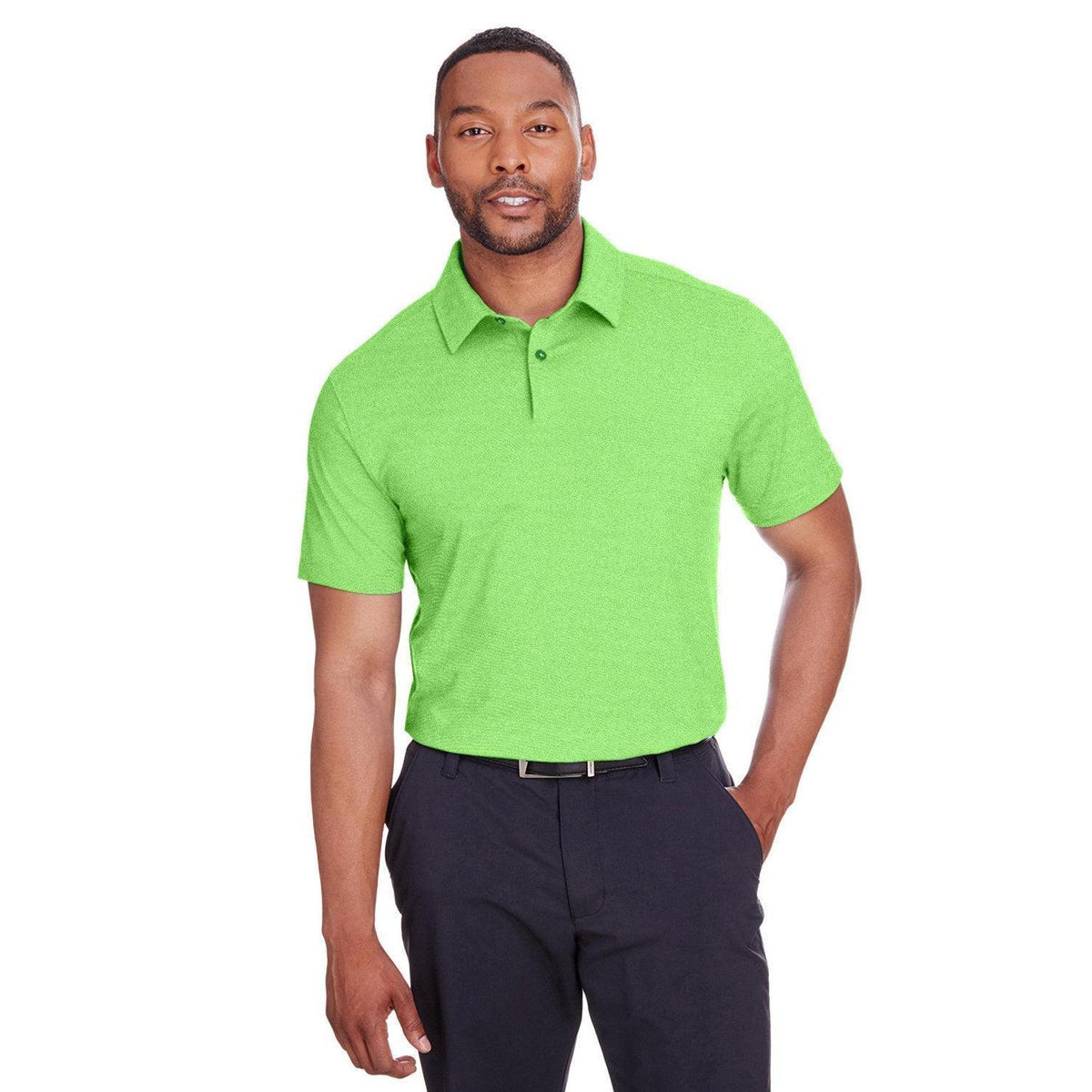 logo-left Spyder Boundary Polo-Men's Polos-Spyder-Lime Stripe-S-Thread Logic