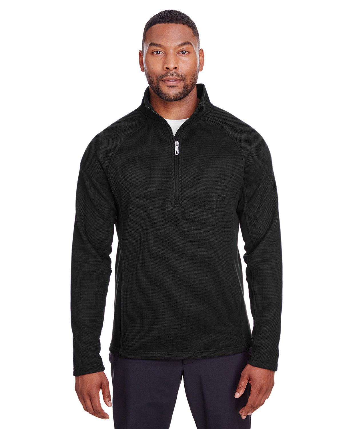  Spyder Constant Half-Zip Sweater-Men's Layering-Spyder-Black/Black-S-Thread Logic