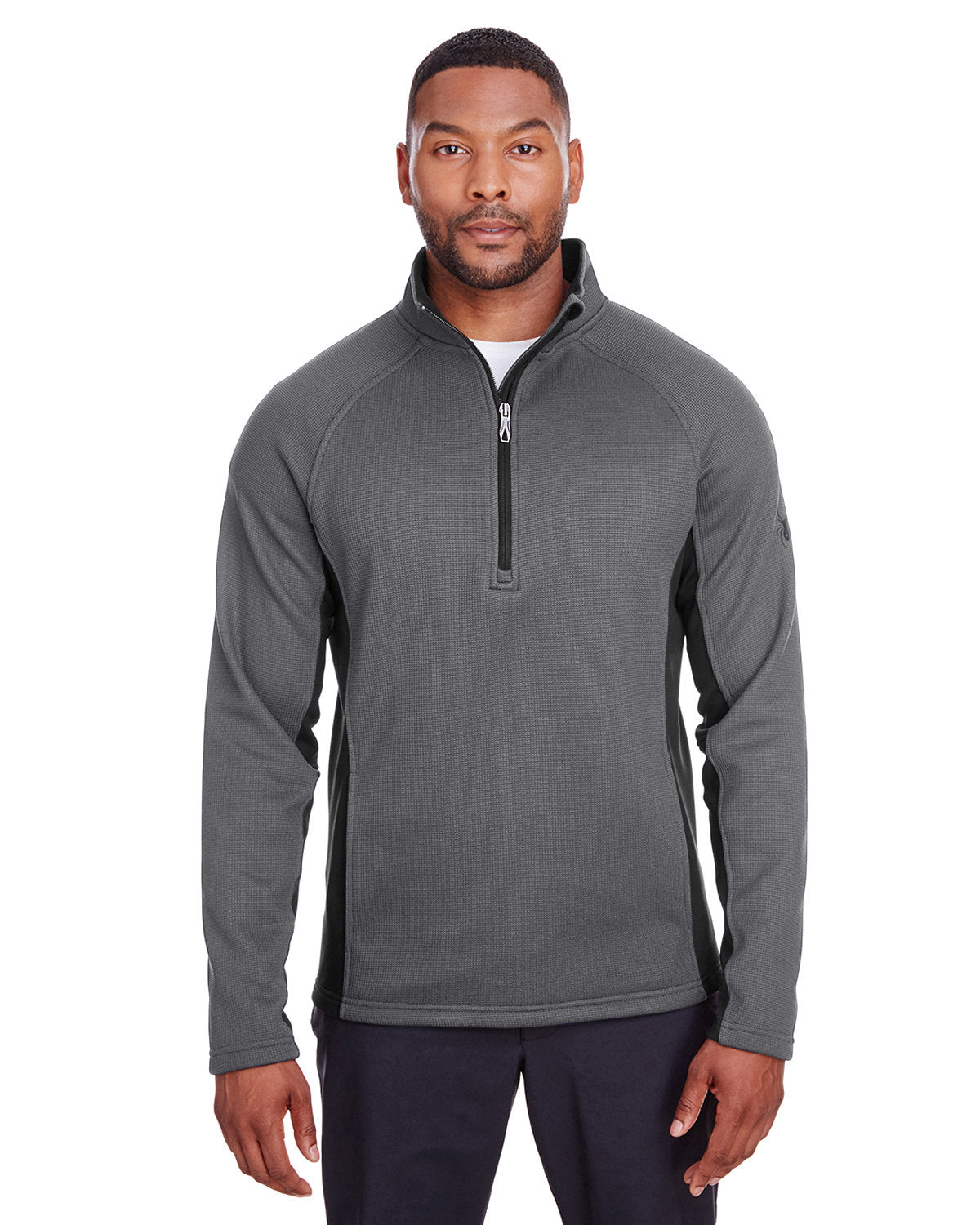  Spyder Constant Half-Zip Sweater-Men's Layering-Spyder-Polar/Black-S-Thread Logic