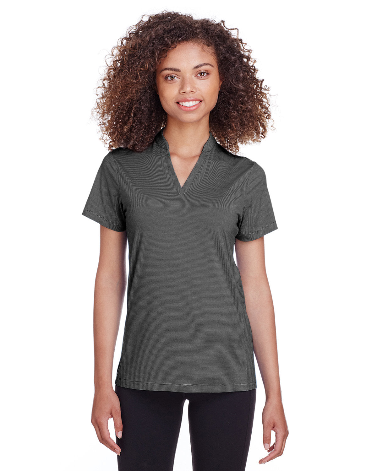  Spyder Ladies Boundary Polo-Ladies Polos-Spyder-Black Stripe-S-Thread Logic