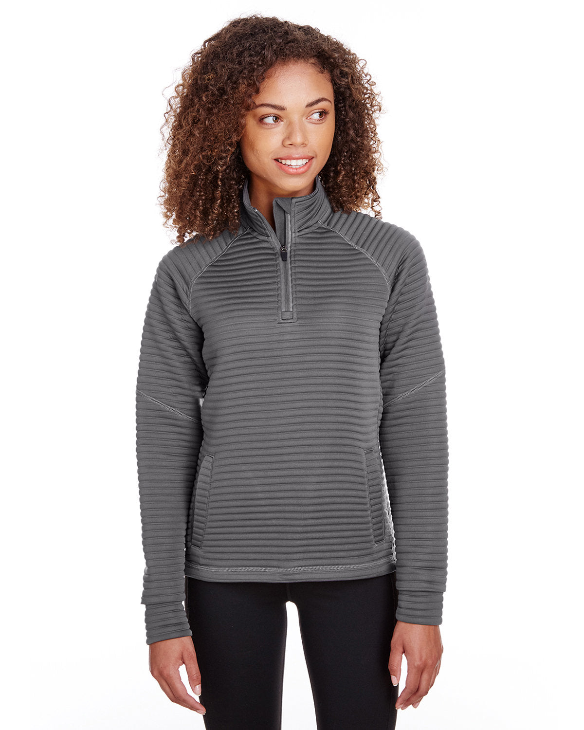  Spyder Ladies Capture Quarter-Zip Fleece-Ladies Layering-Spyder-Polar-XS-Thread Logic