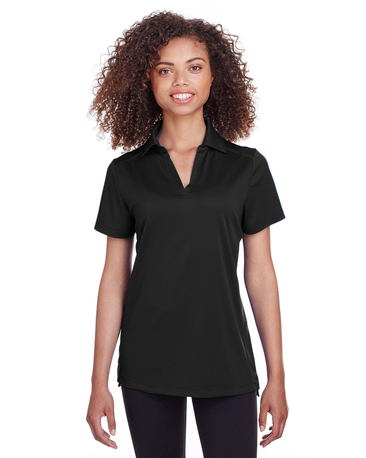  Spyder Ladies Freestyle Polo-Ladies Polos-Spyder-Black-S-Thread Logic
