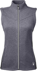  Spyder Ladies Pursuit Vest-Ladies Layering-Spyder-Black Heather/Black-XS-Thread Logic