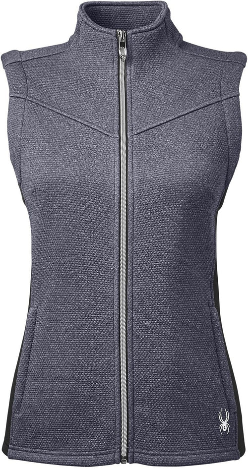  Spyder Ladies Pursuit Vest-Ladies Layering-Spyder-Frontier Heather/Black-XS-Thread Logic