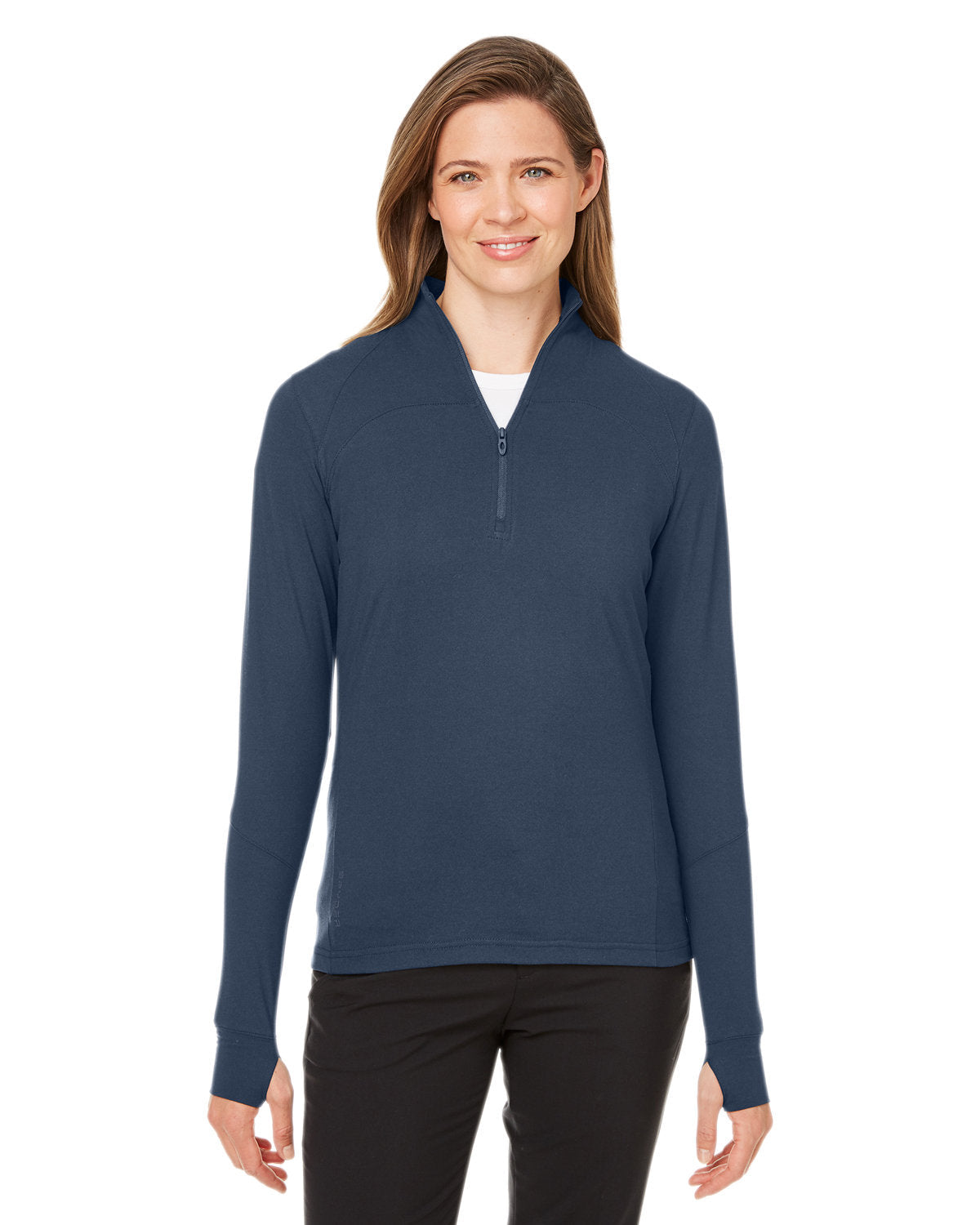  Spyder Ladies Spyre Quarter-Zip-Ladies Layering-Spyder-Frontier Frost-XS-Thread Logic