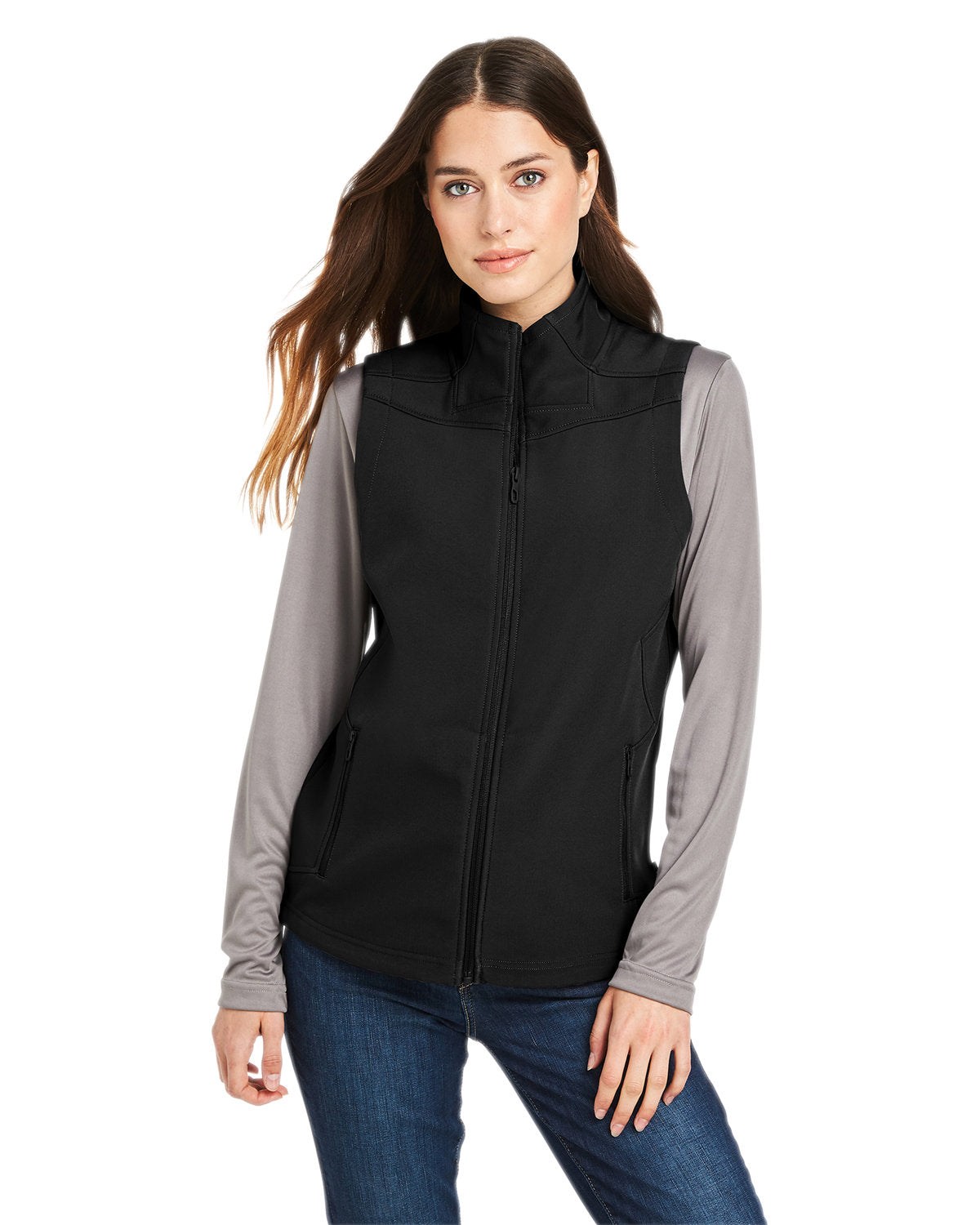  Spyder Ladies Touring Vest-Ladies Layering-Spyder-Black-XS-Thread Logic