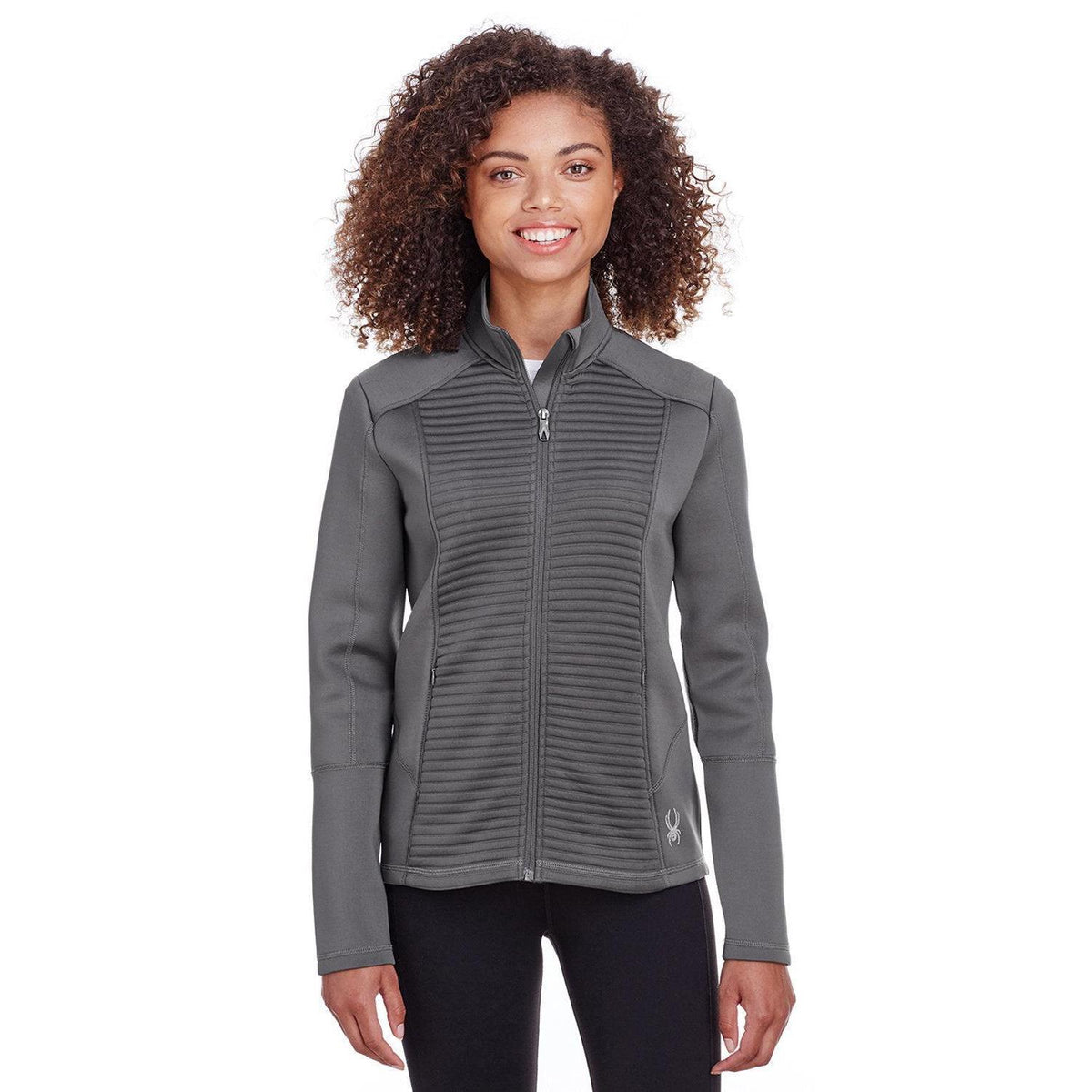 logo-left Spyder Women's Venom Full-Zip Jacket-Ladies Jackets-Spyder-Polar-XS-Thread Logic