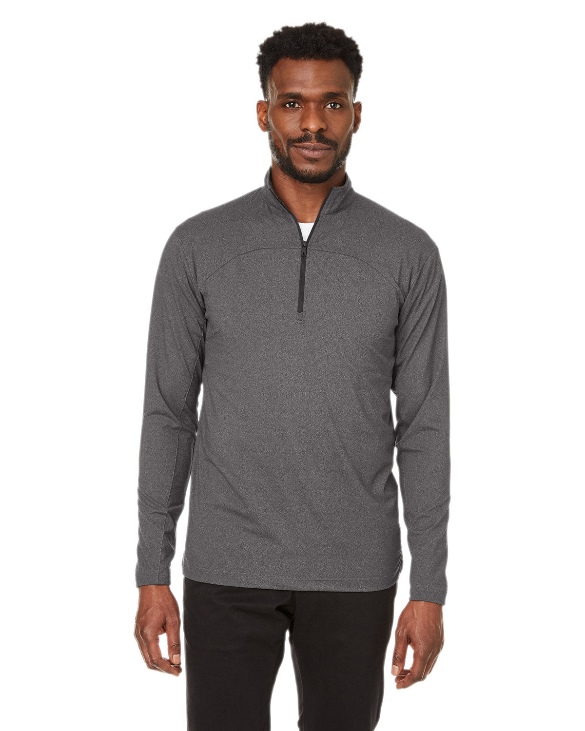  Spyder Spyre Quarter-Zip-Men's Layering-Spyder-Black Frost-S-Thread Logic