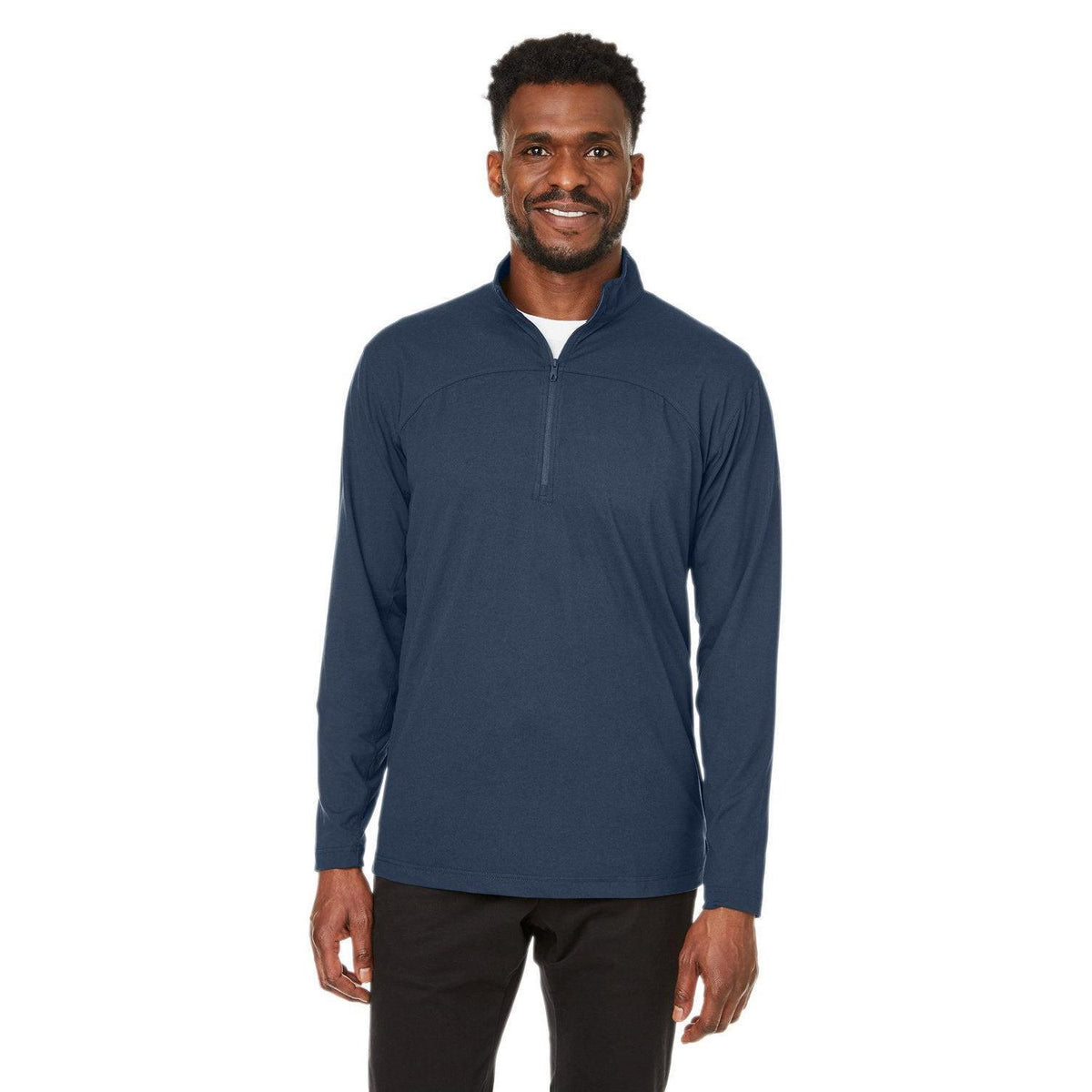 logo-left  Spyder Spyre Quarter-Zip-Men's Layering-Spyder-Frontier Frost-S-Thread Logic