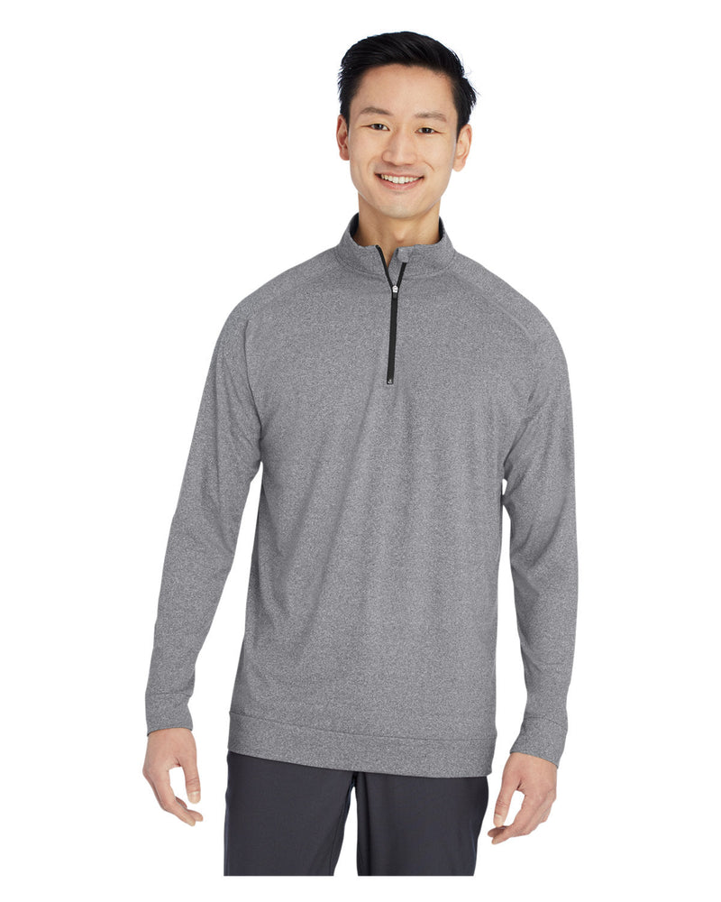 no-logo Swannies Graham Quarter-Zip-Knits and Layering-Swannies Golf-Charcoal Heather/Black-S-Thread Logic
