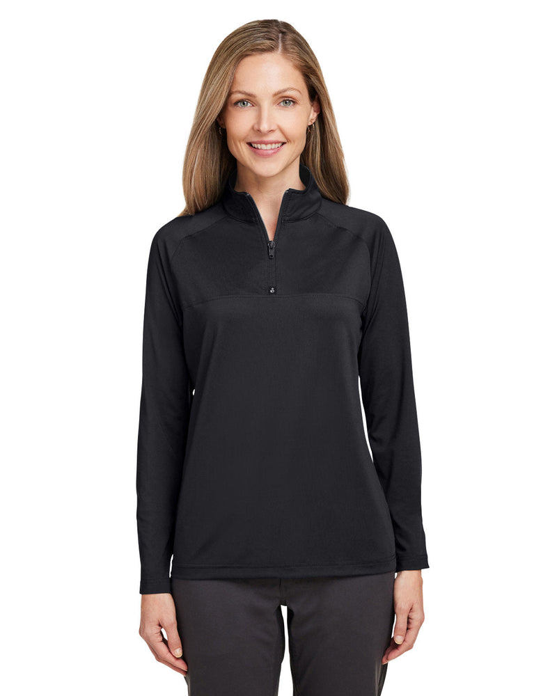 no-logo Swannies Ladies Cook Quarter-Zip-Knits and Layering-Swannies Golf-Black-XS-Thread Logic