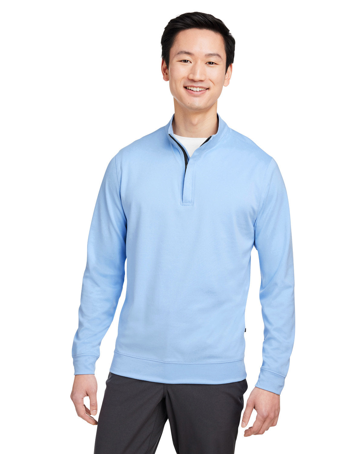 no-logo Swannies McKinnon Quarter-Zip-Knits and Layering-Swannies Golf-Periwinkle Heather-S-Thread Logic