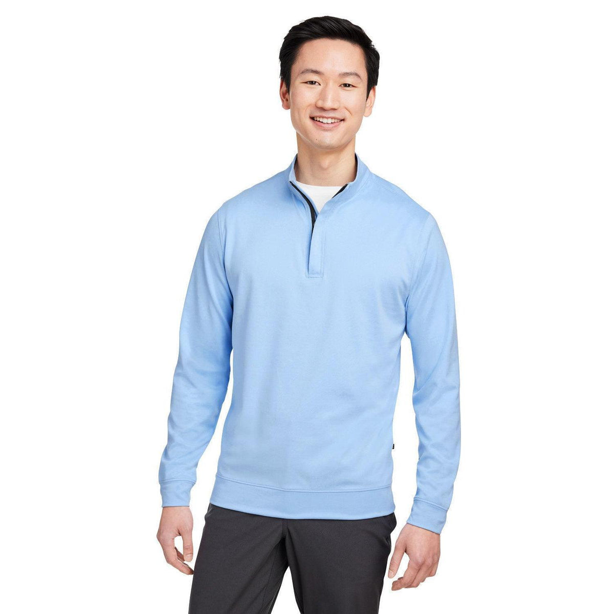 no-logo Swannies McKinnon Quarter-Zip-Knits and Layering-Swannies Golf-Periwinkle Heather-S-Thread Logic