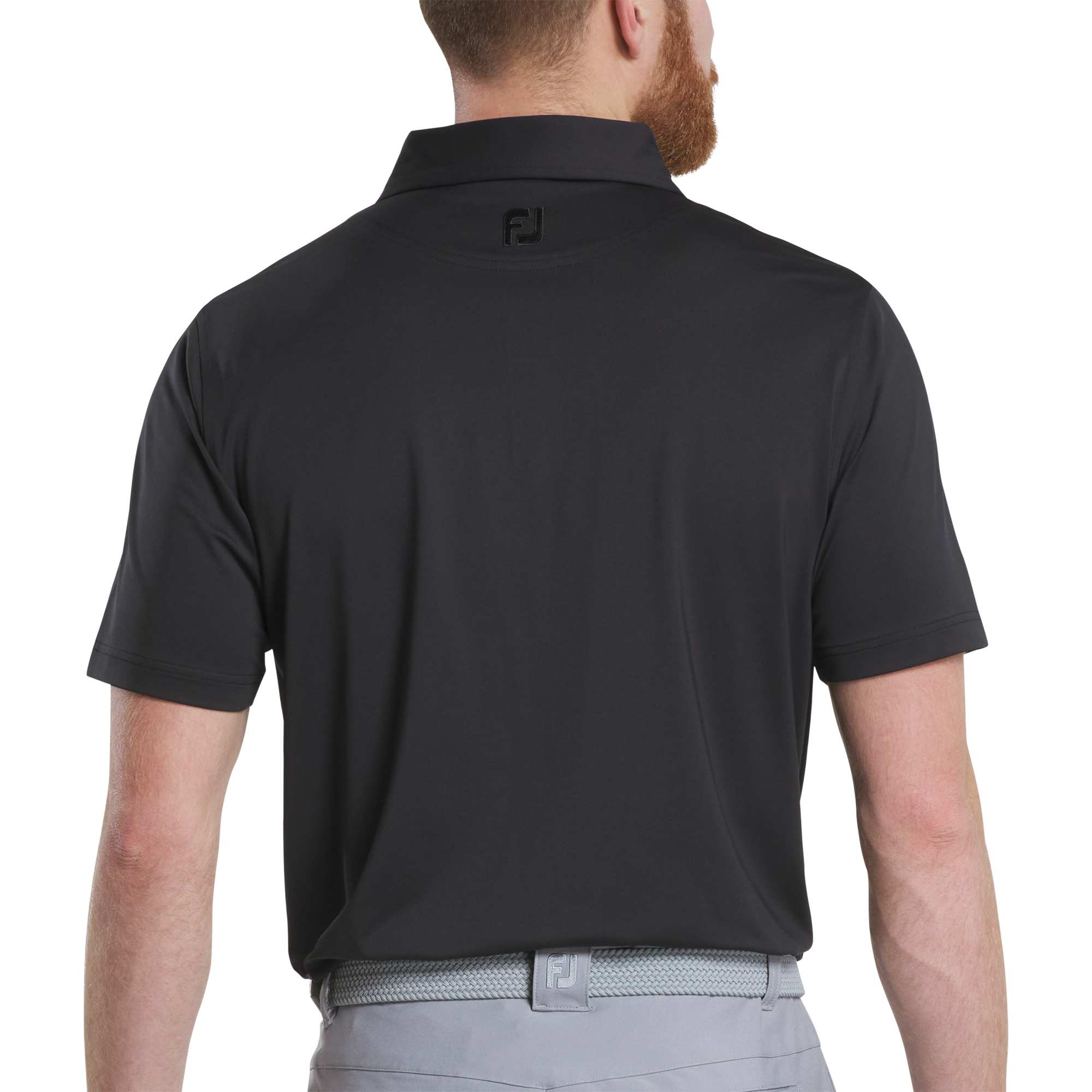 no-logo FootJoy Solid Lisle Performance Golf Polo-FootJoy-Thread Logic