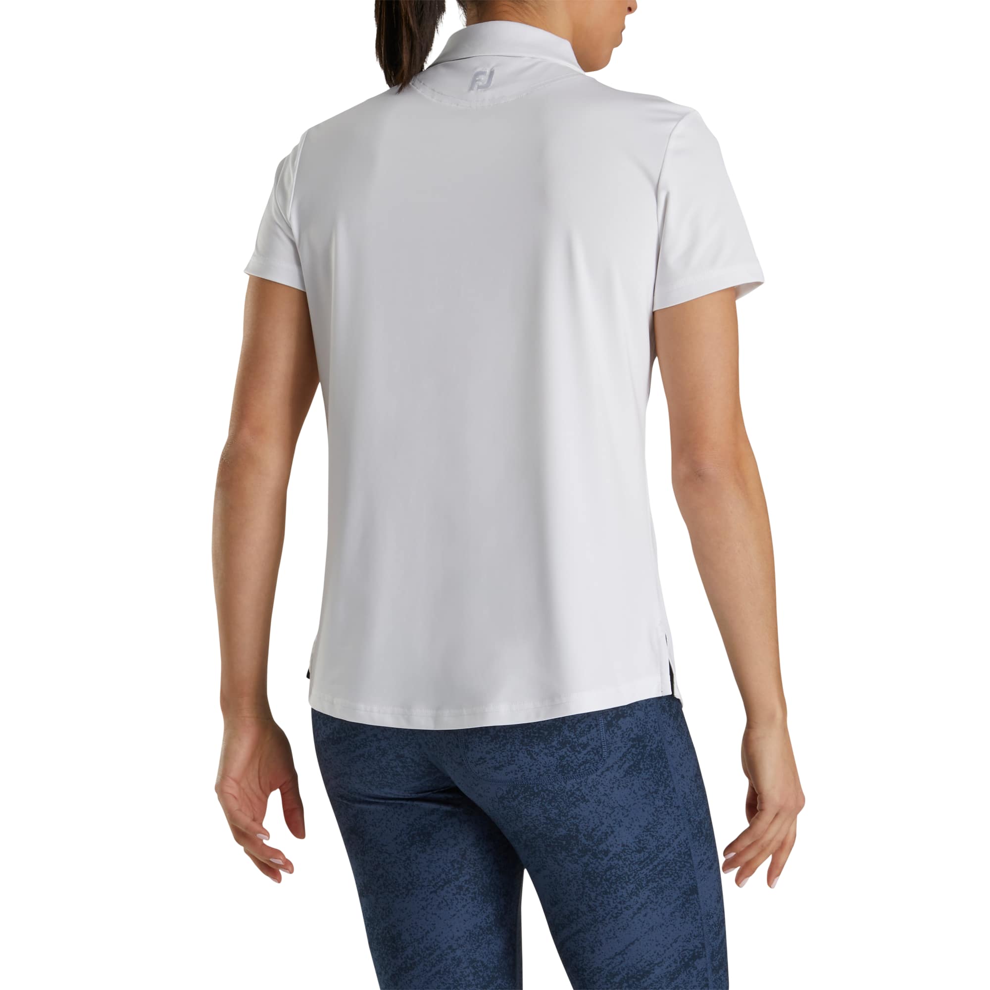 no-logo FootJoy Ladies Solid Lisle Performance Golf Polo-FootJoy-Thread Logic