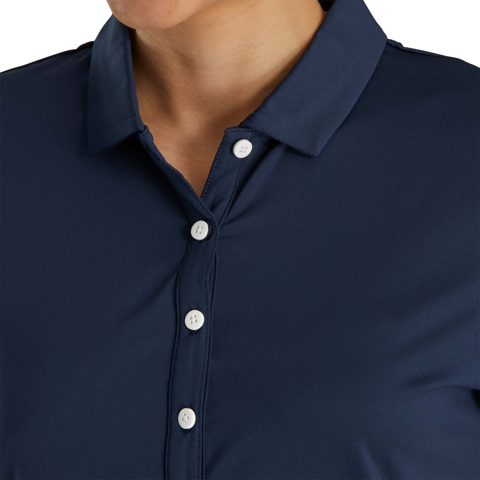 no-logo FootJoy Ladies Solid Lisle Performance Golf Polo-FootJoy-Thread Logic