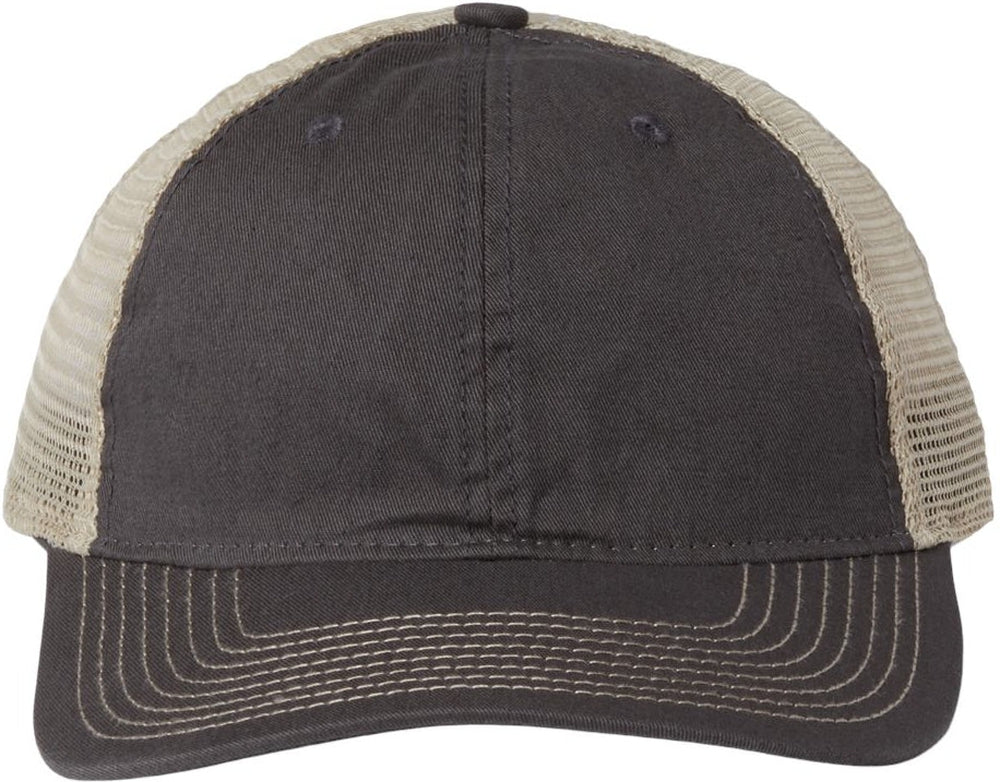 The Game Soft Trucker Cap-Apparel-The Game-Charcoal/ Khaki-Adjustable-Thread Logic 