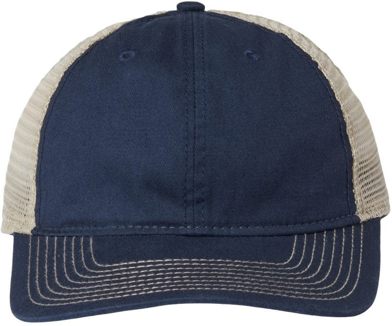 The Game Soft Trucker Cap-Apparel-The Game-Navy/ Khaki-Adjustable-Thread Logic 