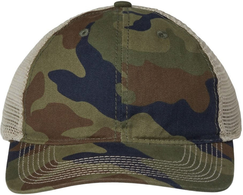 The Game Soft Trucker Cap-Apparel-The Game-Woodland/ Khaki-Adjustable-Thread Logic 