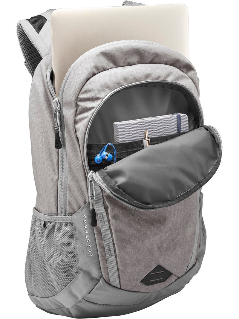 no-logo The North Face Connector Backpack-Regular-The North Face-Mid Grey Dark Heather/Mid Grey-Thread Logic