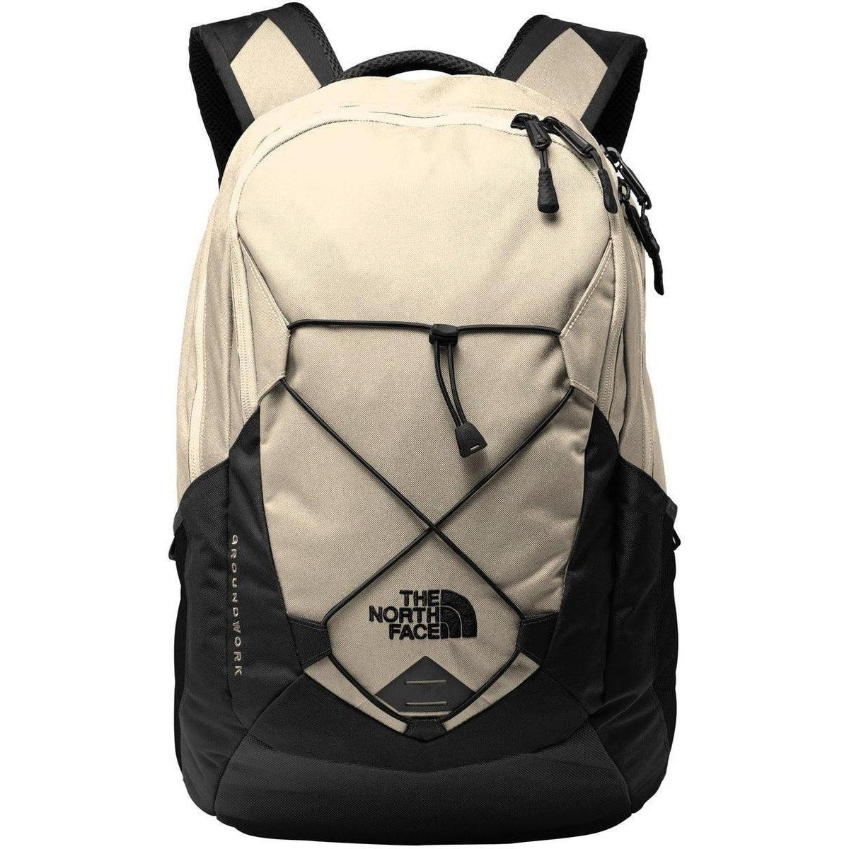 no-logo The North Face Groundwork Backpack-Bags-The North Face-Rainyday Ivory Dark Heather/TNF Black-Thread Logic